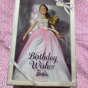 Barbie Birthday Wishes Doll with Pink and White